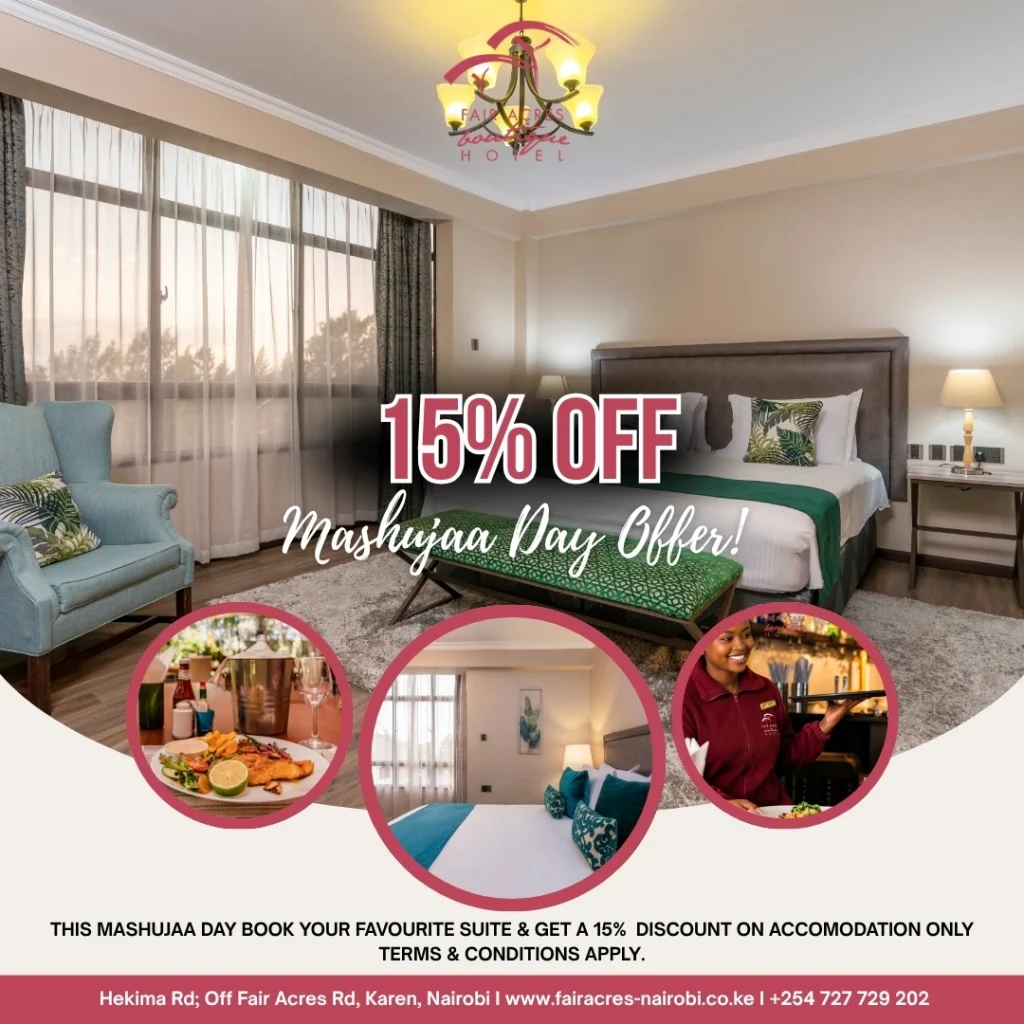 Mashujaa Day rooms in Nairobi
